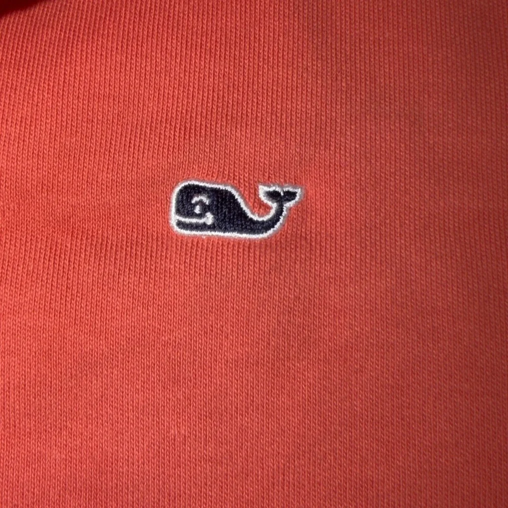 Vineyard‎ Vines Boys XL 20 Coral Orange Pima Cotton Quarter Zip Pullover Sweater